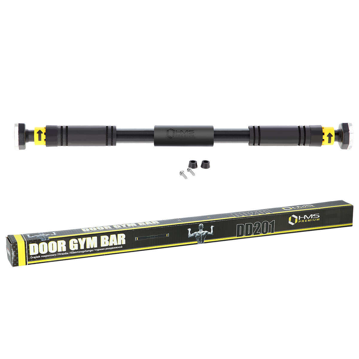 Hms Premium - Barre De Traction Dd201 Hms Premium - Barre De Traction - Jaune|noir - Taille Unique - Decathlon