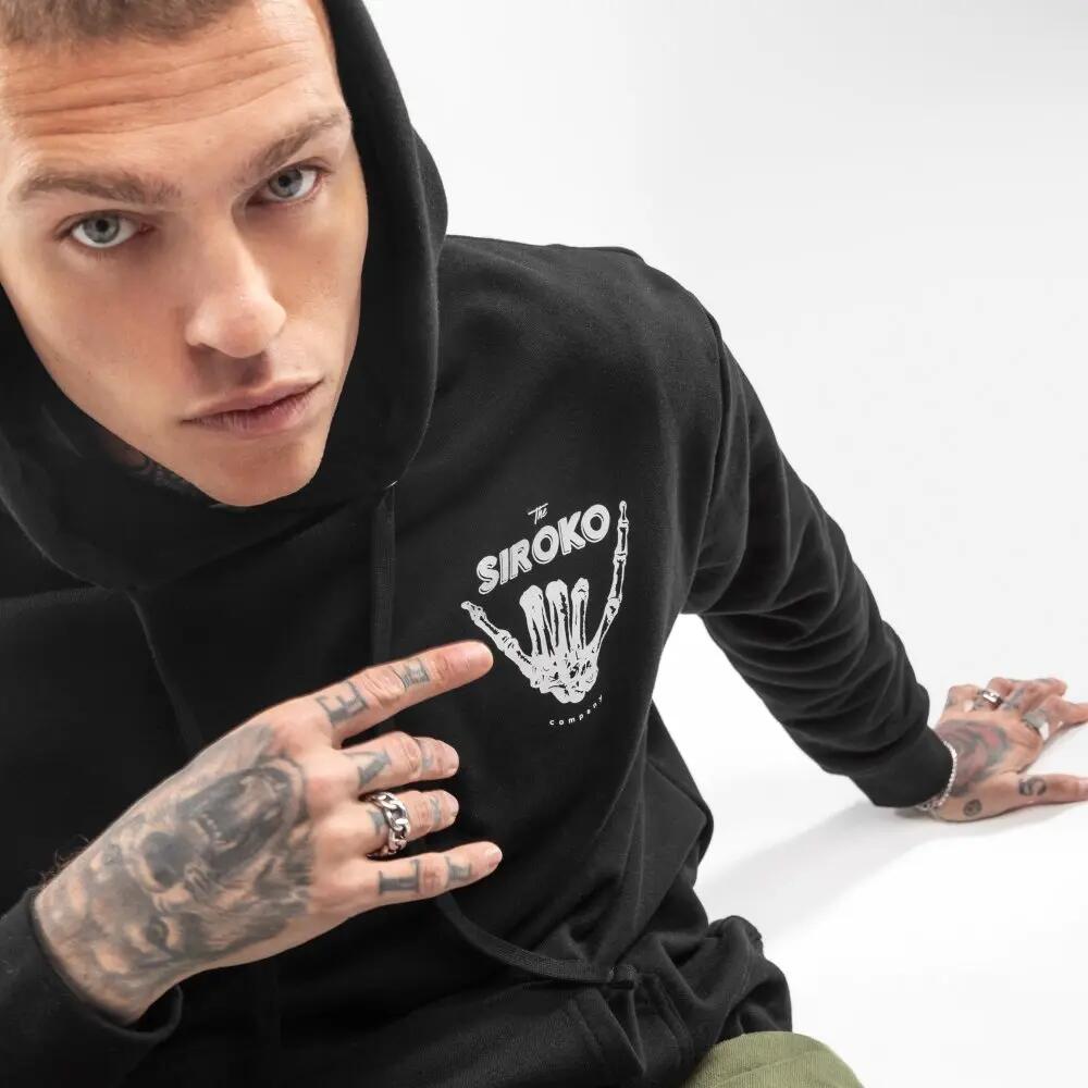 Sweat à capuche homme Lifestyle Vibes Noir 5/7