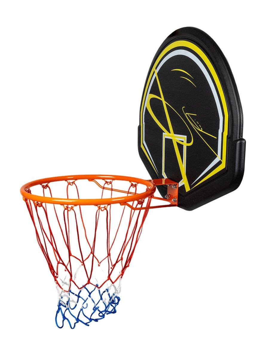 ACRA Basketbalový koš s deskou - 80 x 56 cm, se sítí