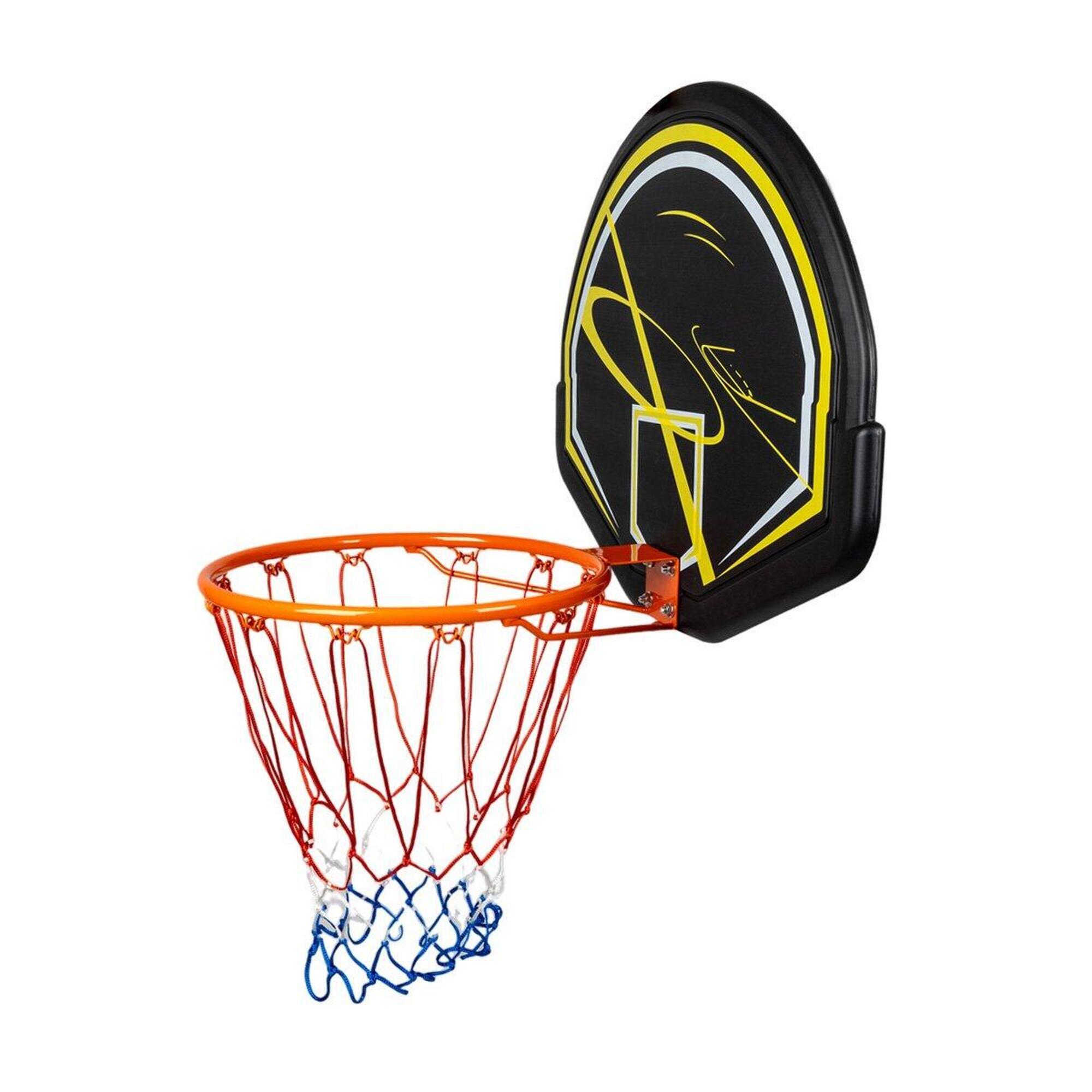 ACRA Basketbalový koš s deskou - 80 x 56 cm, se sítí