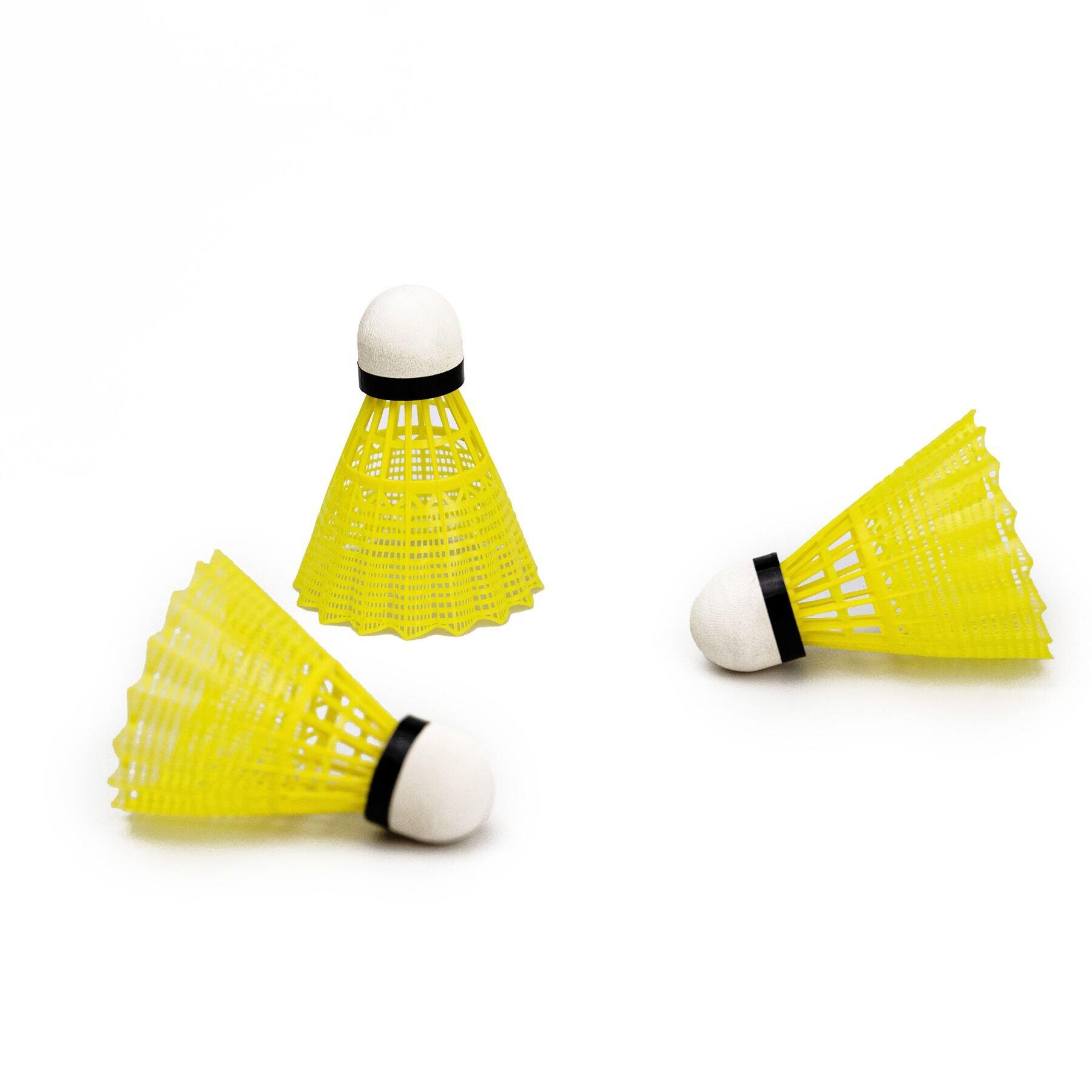 ACRA Badmintonové rekreační míčky NYLON, 3 ks