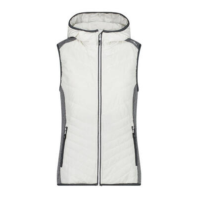 Hybride mouwloos vest met capuchon voor dames cmp
