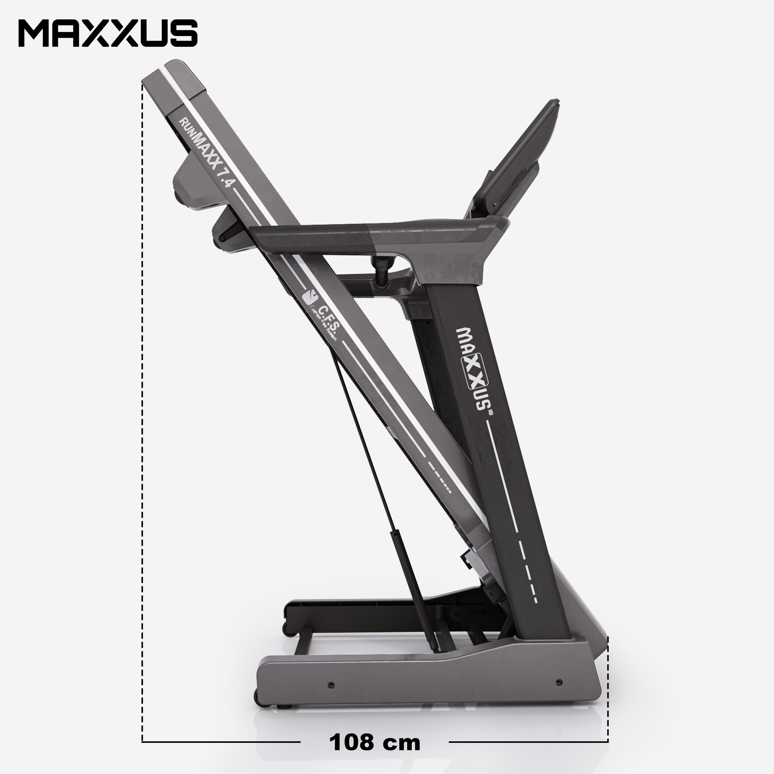 Tapis roulant MAXXUS RunMaxx 7.4 pieghevole 140x51 cm 20 km/h 4/7