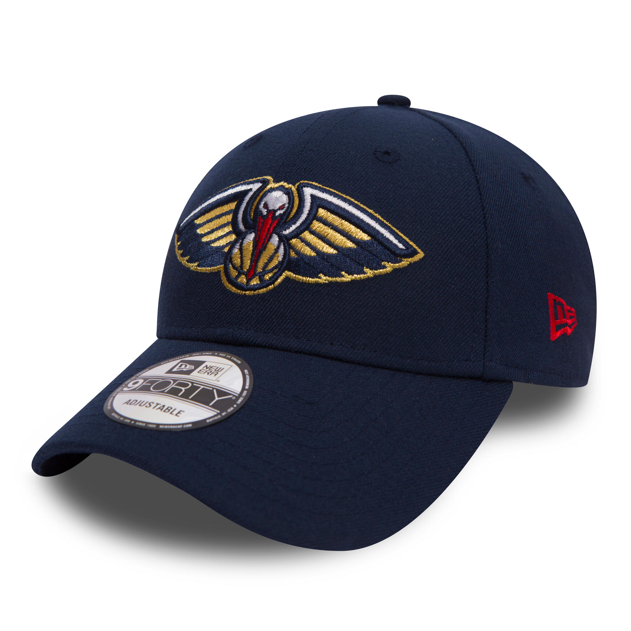 New Era Mens Detroit Pistons Pistons Team 9FORTY A-Frame Chrome Cap - Chrome/Black