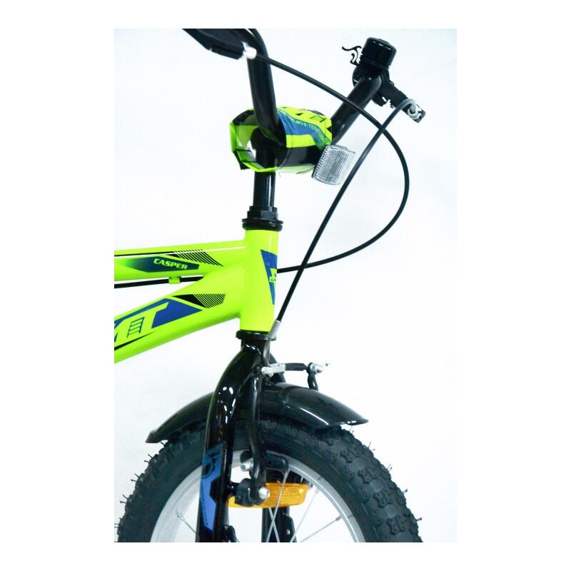 Bicicleta infantil Casper verde de 14 polegadas 3/4
