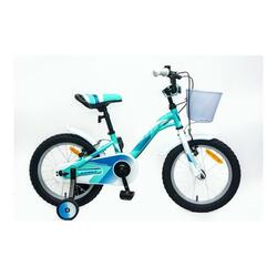 Vélo enfant Alice turquoise 16 pouces