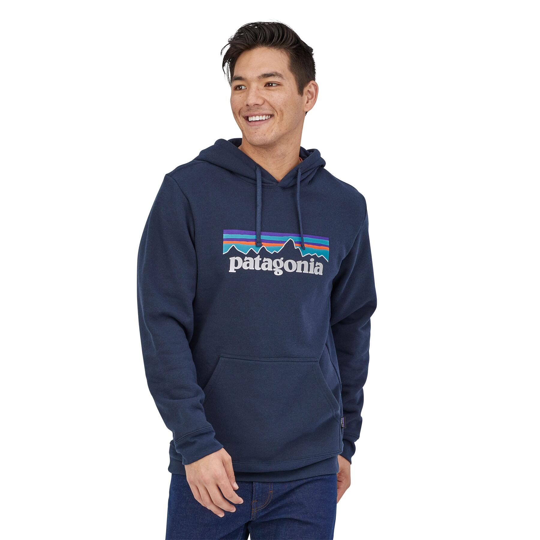 Sweat à Capuche Homme Patagonia "P-6 Logo Uprisal Hoody" S Bleu 3/7