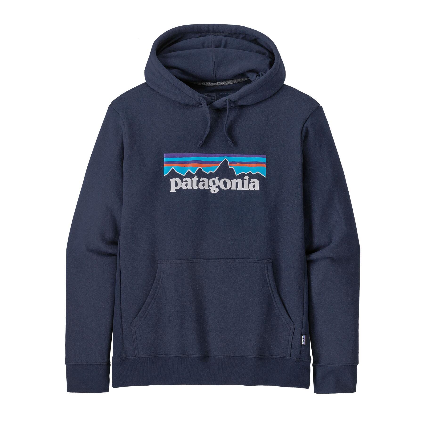 Sweat à Capuche Homme Patagonia "P-6 Logo Uprisal Hoody" M Bleu 5/7