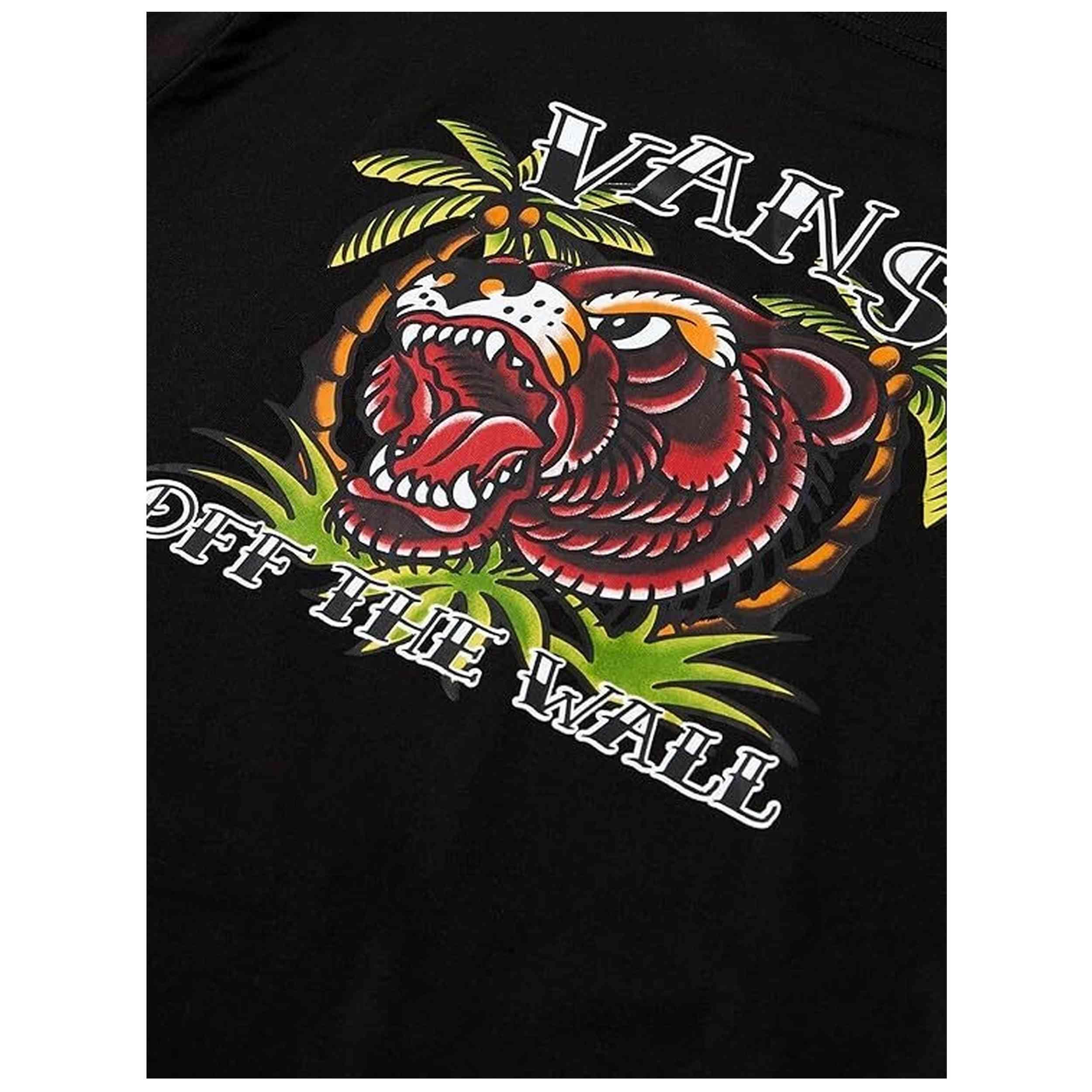 T-shirt à manches courtes Vans modèle VN000FH2BLK pour garçons couleur noire 5/5