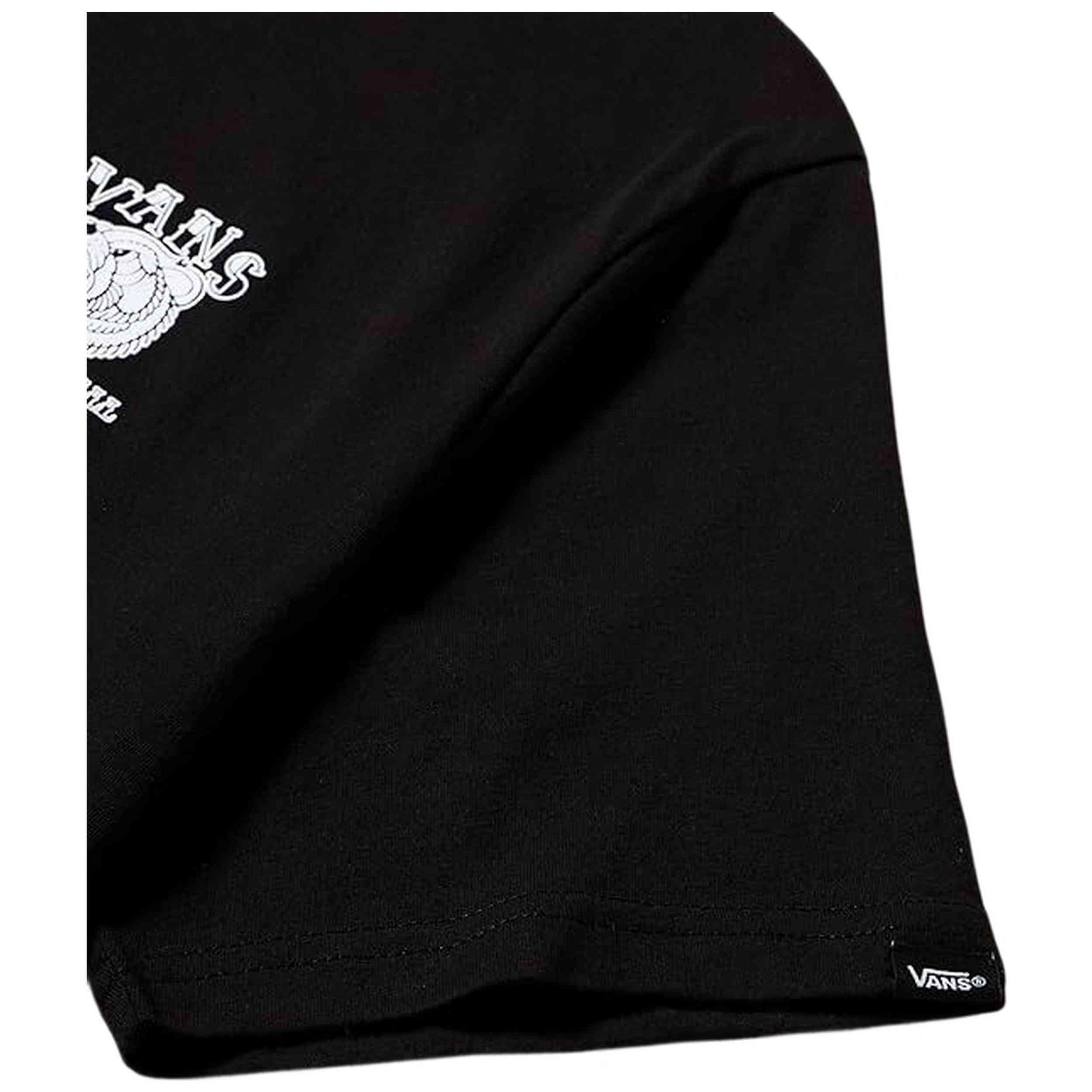 T-shirt à manches courtes Vans modèle VN000FH2BLK pour garçons couleur noire 4/5