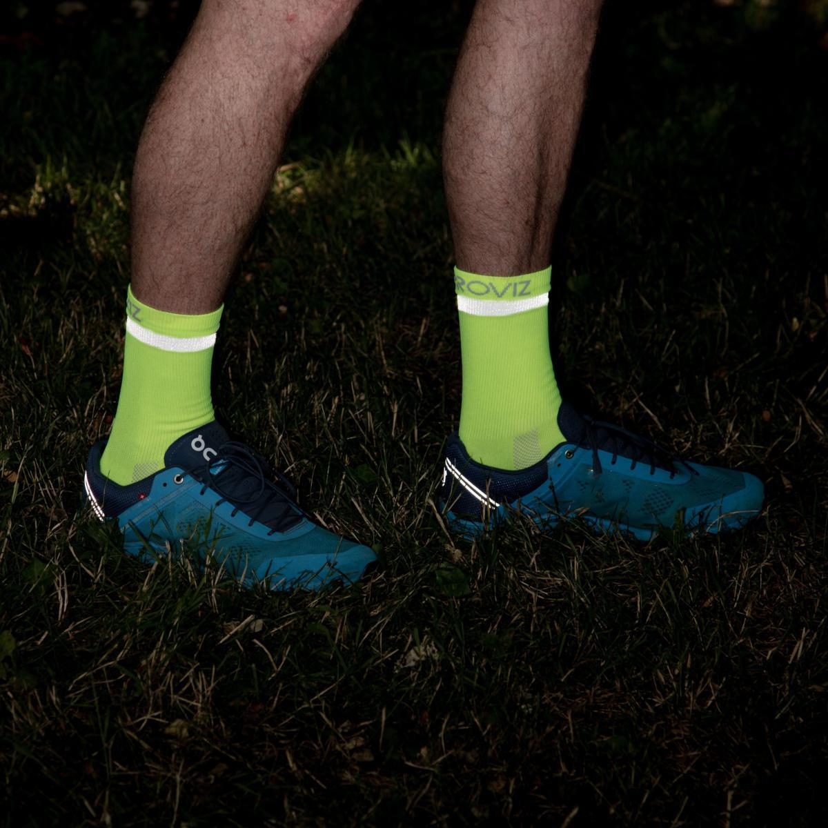 AIRFOOT Chaussettes fluos / réfléchissantes - 43/45 - Jaune 2/5