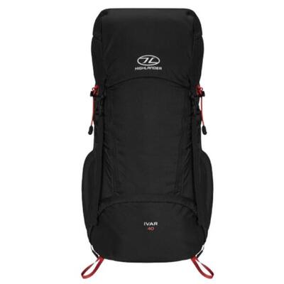 Rugzak ivar rucksack voor heren 40 liter - zwart