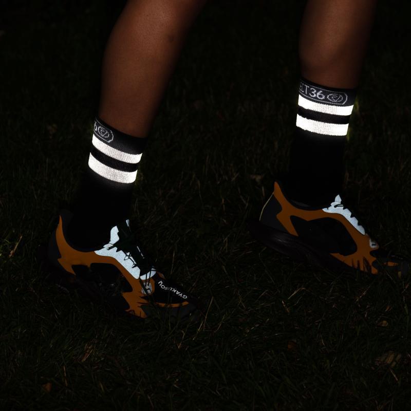 AIRFOOT REFLECT360 Chaussettes réfléchissantes - 43/45 - Noir 2/5