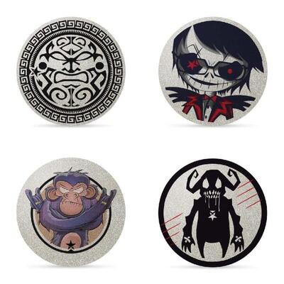 FLASH GRUNGE 4 adesivi riflettenti e riposizionabili