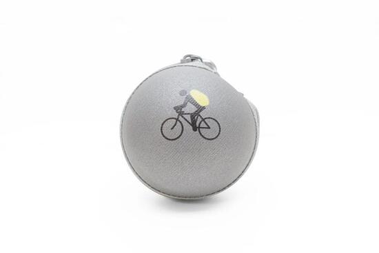 METEOR Reflektierender Schlüsselanhänger mit fluoreszierender Schutzhülle – Gelb