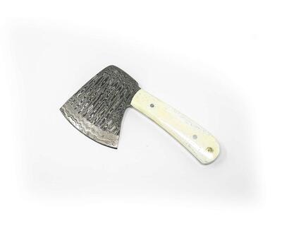 AUTUNNA MARY Mini Ascia con lama in acciaio Damasco