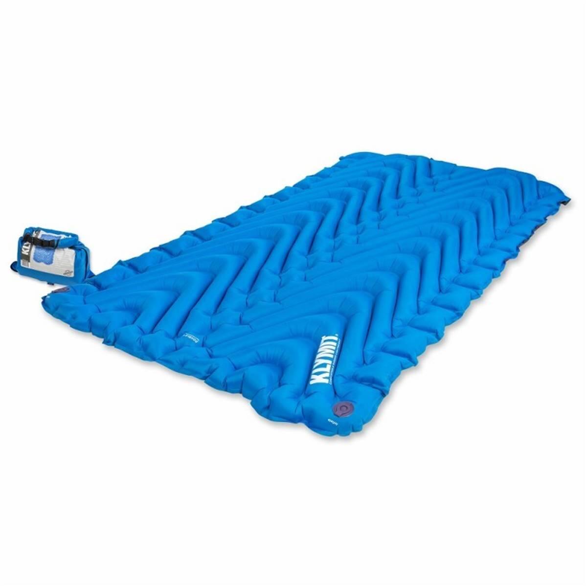 Klymit - Static V Matelas Gonflable En V Breveté - 2 Places - Bleu - Matelas Gonflable - Bleu - 188 Cm - Decathlon