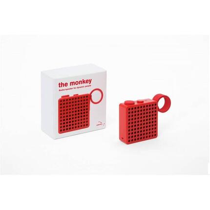 THE MONKEY R Radio und Bluetooth-Lautsprecher - Rot