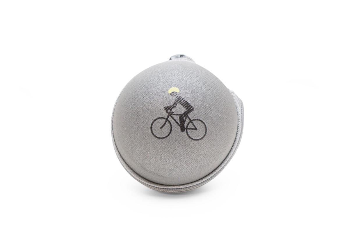 METEOR Porte-clef réfléchissant avec couvre-casque fluo 1/2
