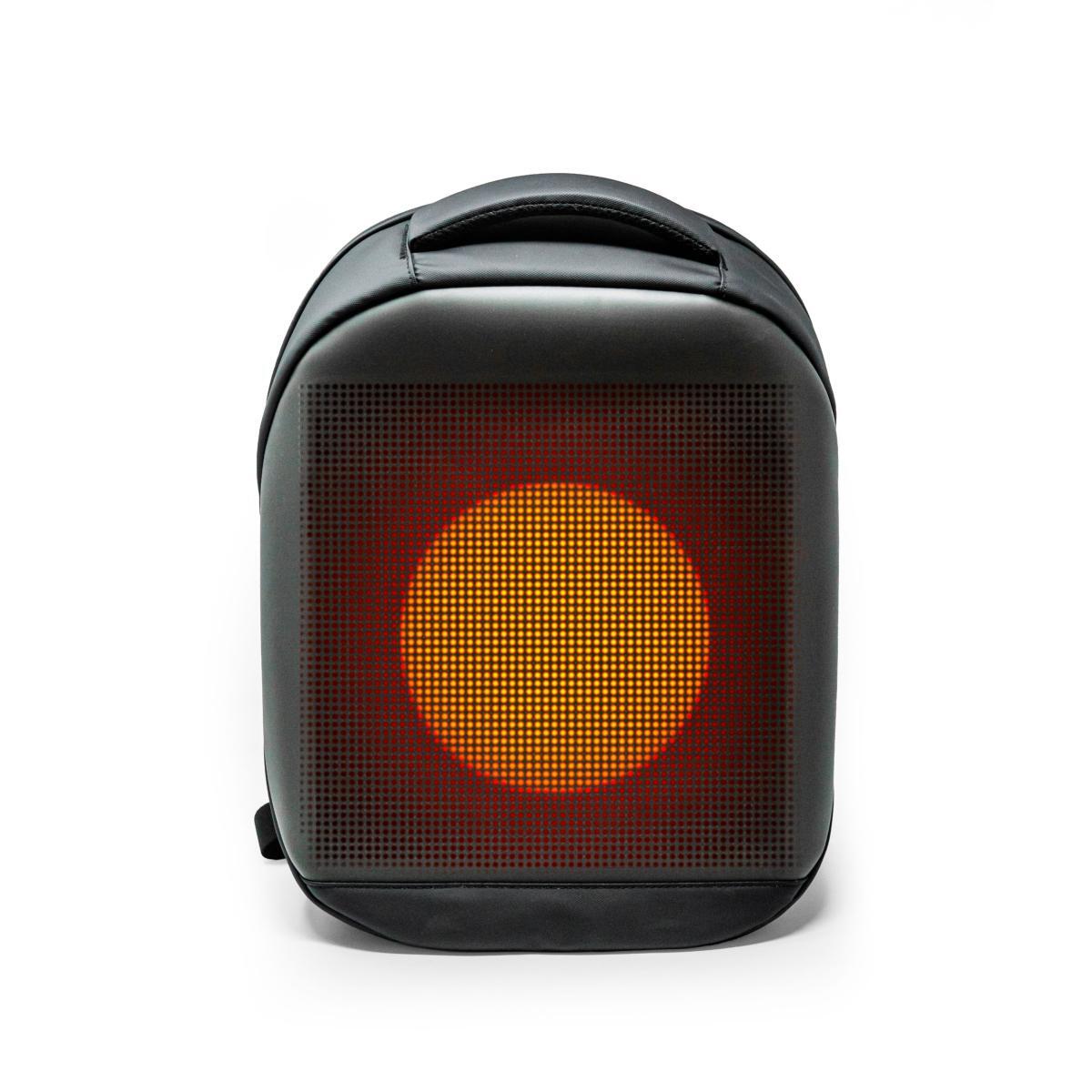 Zaino LED Borsa per Laptop Zaino Equitazione per Moto, Borse per Bagagli Moto a Guscio Rigido LED Casco Ad Alta capacità, Zaino Impermeabile con Schermo Programmabile