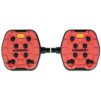 TRAIL GRIP R Pédales de vélo plates antidérapantes - Rouge