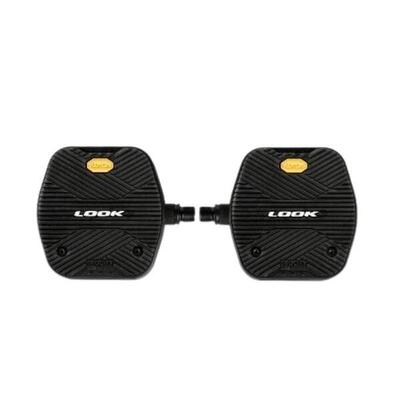 Pedali per bici GEOCITY GRIP N Flat con impugnatura VIBRAM - Nero