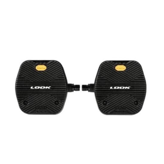 Pedali per bici GEOCITY GRIP N Flat con impugnatura VIBRAM - Nero