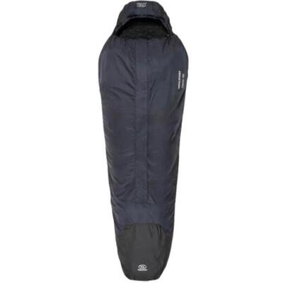 Mummyslaapzak trekker 150 -5°c met muskietennet - zwart