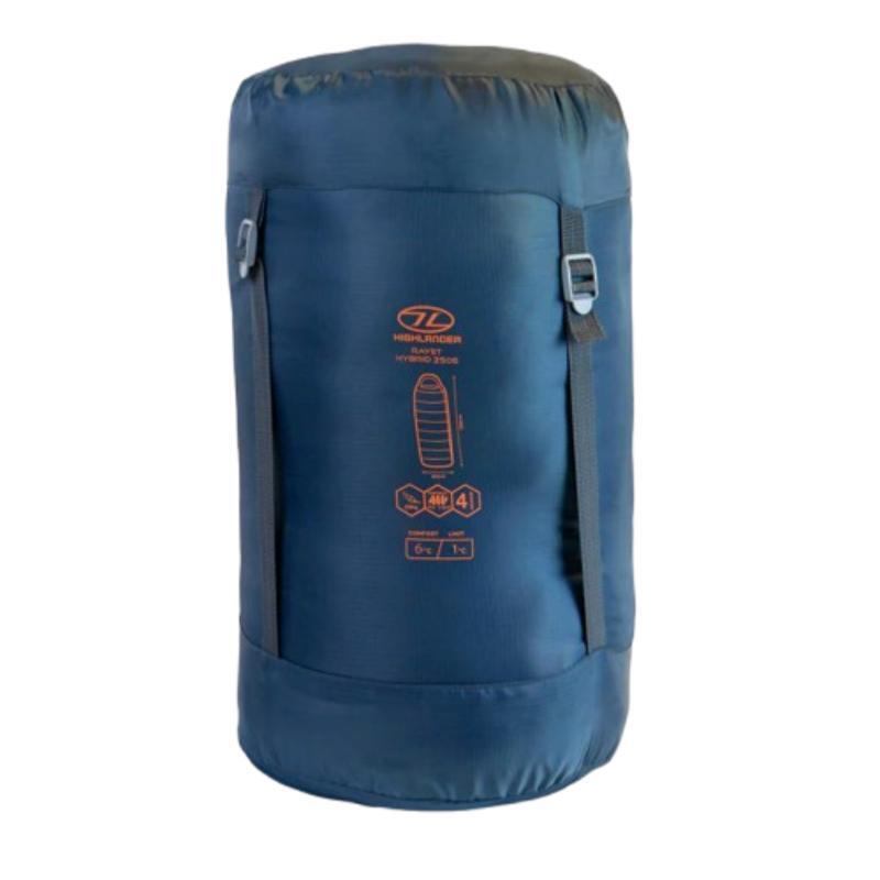 RAYET HYBRID 250E Sac de couchage sarcophage - 4 saisons - Bleu 5/7