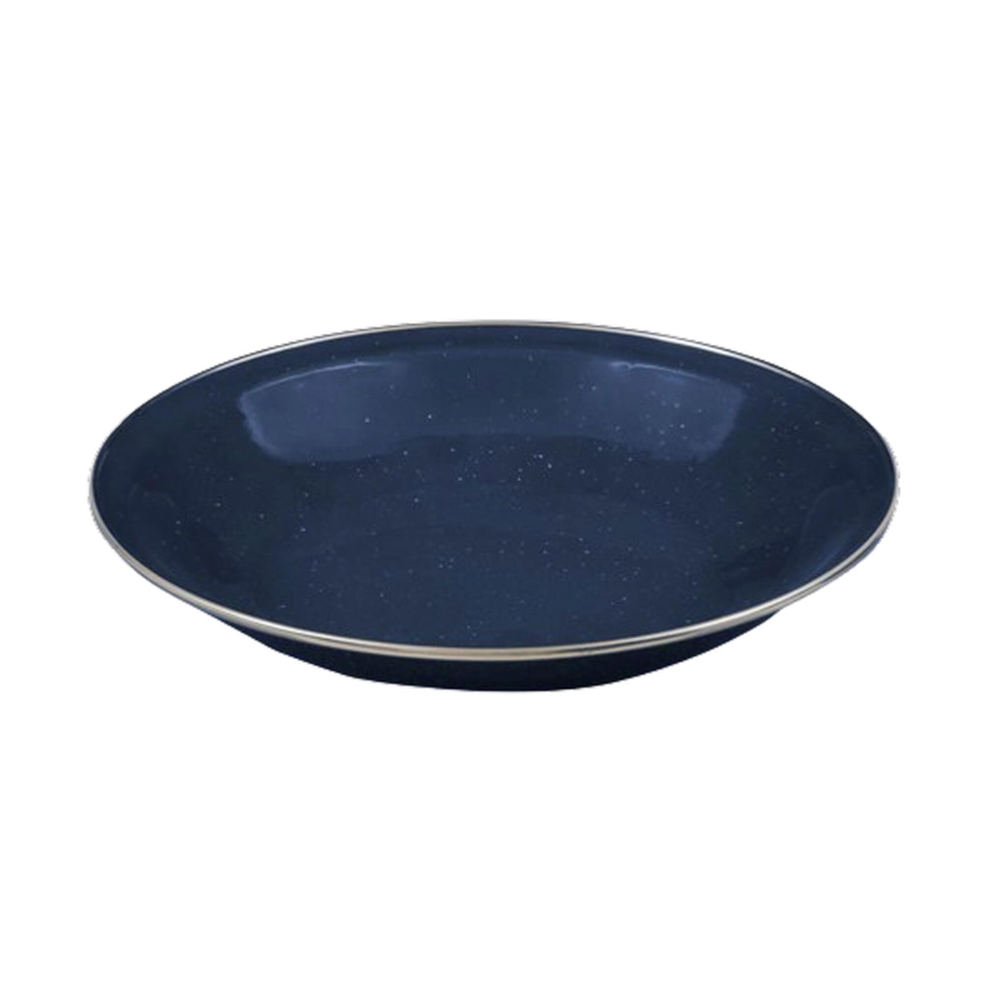 Highlander - Deluxe Plate Asiette Creuse De Camping En Émail - Bleu - Assiette - Bleu - Taille Unique - Decathlon