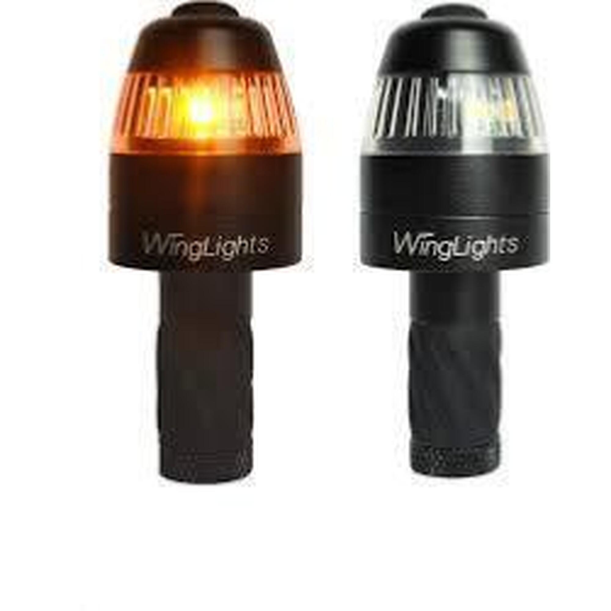 Winglights - Cycl Feux De Position Et Clignotants Pour Guidon Vélo/trottinette - Rétroviseur - Noir|rouge - Adulte - Decathlon