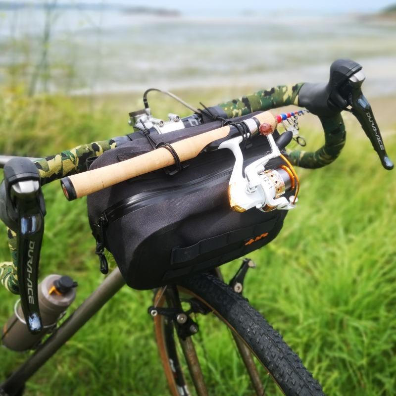 Borsa da manubrio impermeabile VERSATILE per bicicletta/scooter - 5L - Nero 3/7