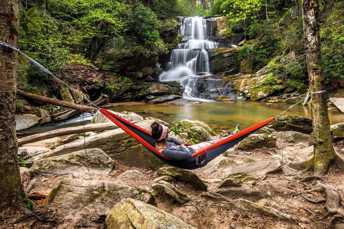 Hamak turystyczny ENO SuperSub Hammock - charcoal/orange 7/7