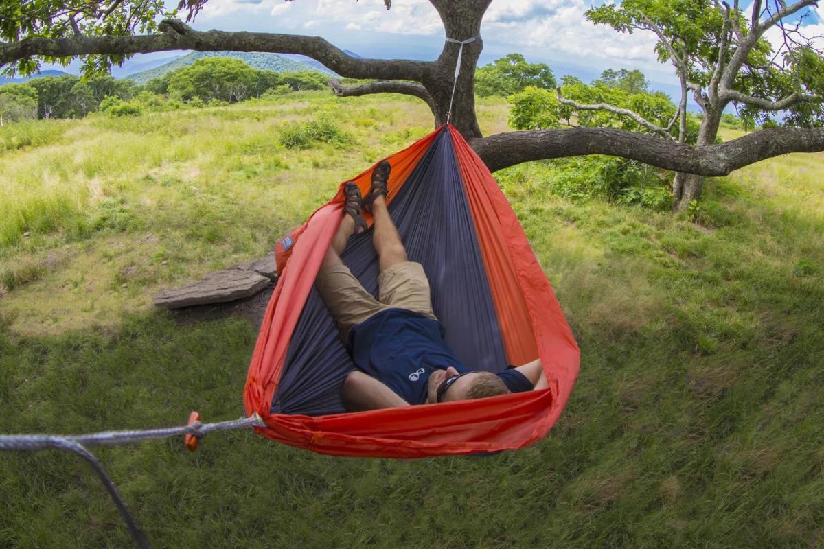Hamak turystyczny ENO SuperSub Hammock - charcoal/orange 6/7