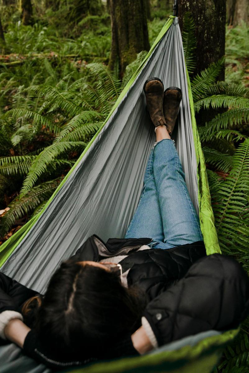 Amaca Leggera ENO Sub7 6.5 Once – Nylon Paracadute Verde Per Campeggio Ed Escursionismo