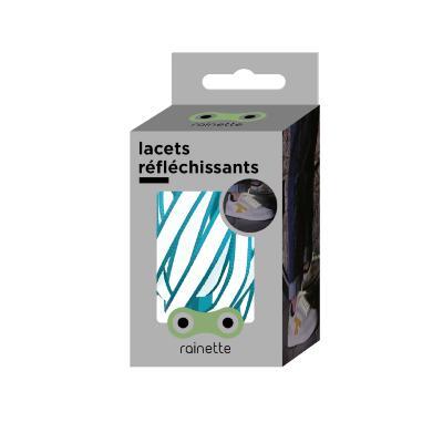 Lacci Lacci fluorescenti/riflettenti - 110 cm - Azzurro cielo 2/2
