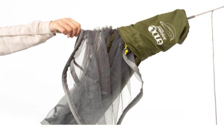 Hamak turystyczny ENO JungleNest Hammock - evergreen 3/7