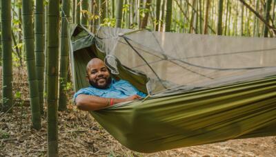 Hamak turystyczny ENO JungleNest Hammock - evergreen 4/7