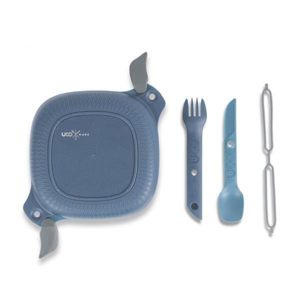 MESSKIT Gamelle hermétique avec couverts UCO SPORK - Bleu foncé 3/4