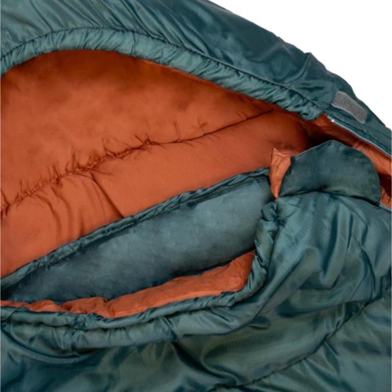 Sacco a pelo mummia RAYET 350 per bivacco - 3/4 stagioni - Verde 3/6