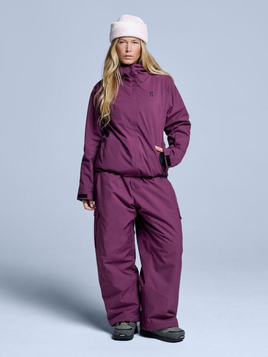 Pantalon de ski - Unisexe - Coupe ample - Park - Bordeaux 3/7