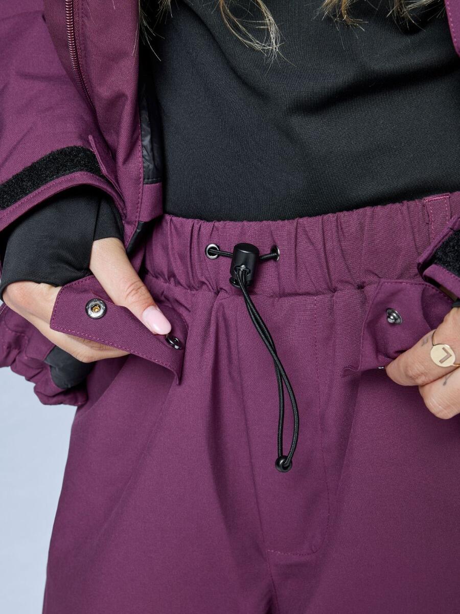 Pantalon de ski - Unisexe - Coupe ample - Park - Bordeaux 5/7