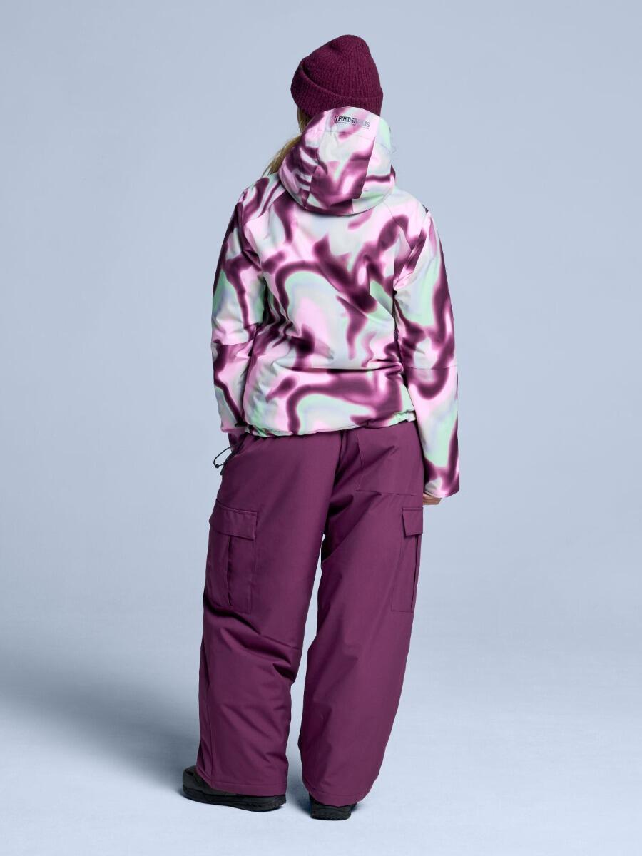 Pantalon de ski - Unisexe - Coupe ample - Park - Bordeaux 4/7