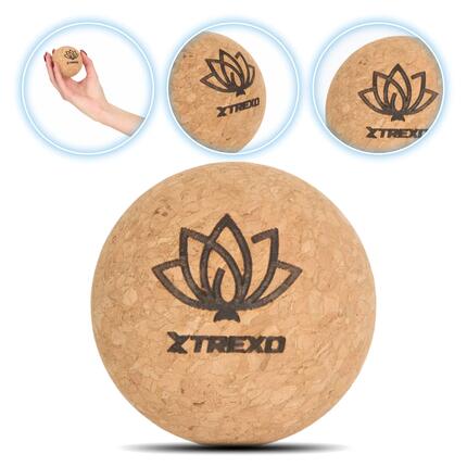 XTREXO massagebal van kurk 6 cm