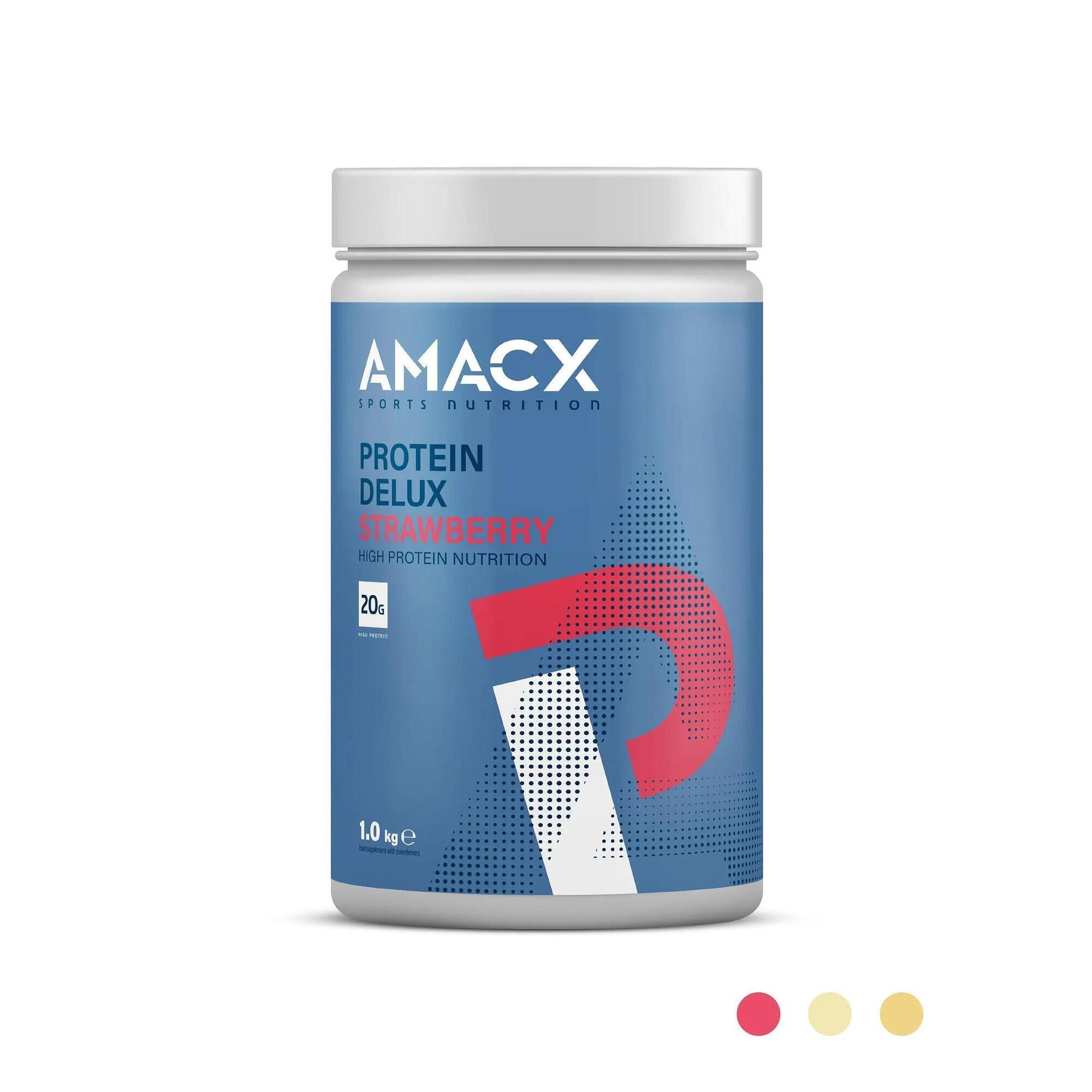 Amacx - Protein Delux Fraises | 1.0 Kg - Poudre Isotonique - 1 Kg - Decathlon
