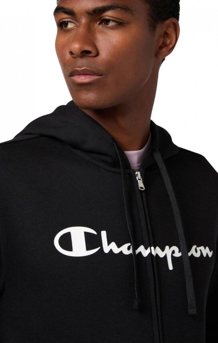 Bluza męska treningowa z kapturem Champion czarna 5/5