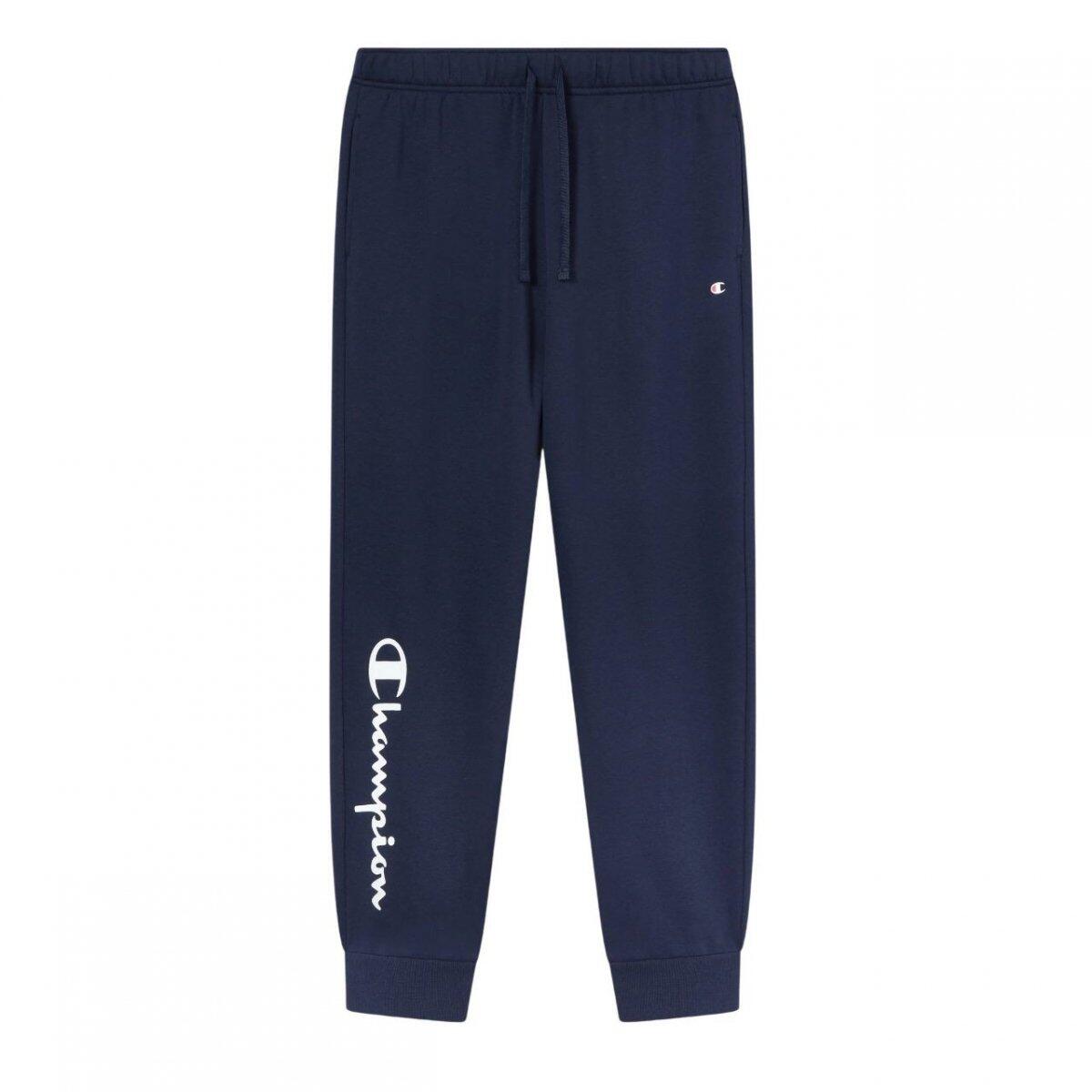 Spodnie dresowe męskie do treningu Champion Ribbbed Cuffs Pants granatowe 5/5