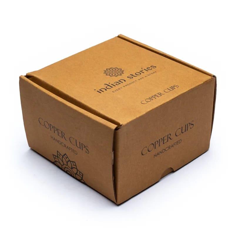 Tazza per acqua in rame 250ml - Design floreale 4/4