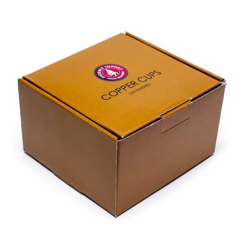 Taza de agua de cobre de 250 ml - Martillada 4/4