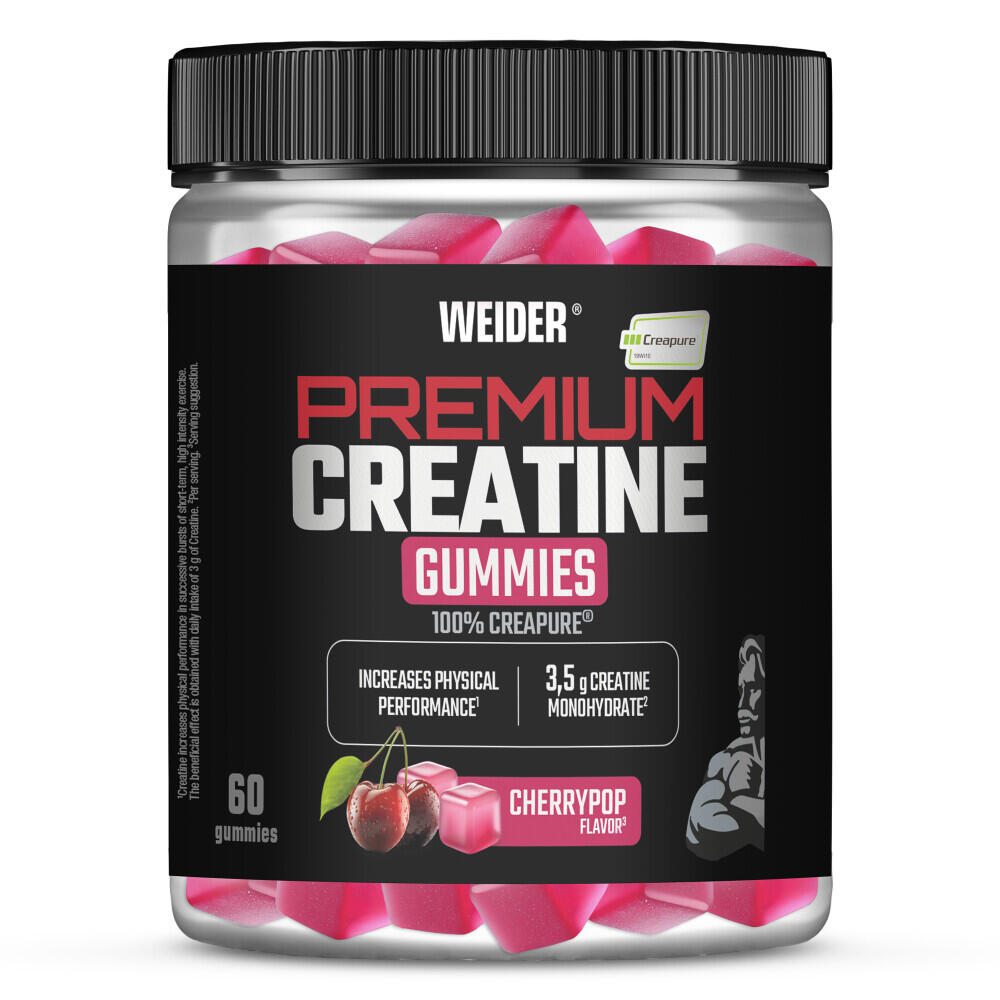 Weider - Créatine Monohydrate - Premium Creatine Gummies - Cerisier 60 Gummies - Créatine - 180 G - Decathlon